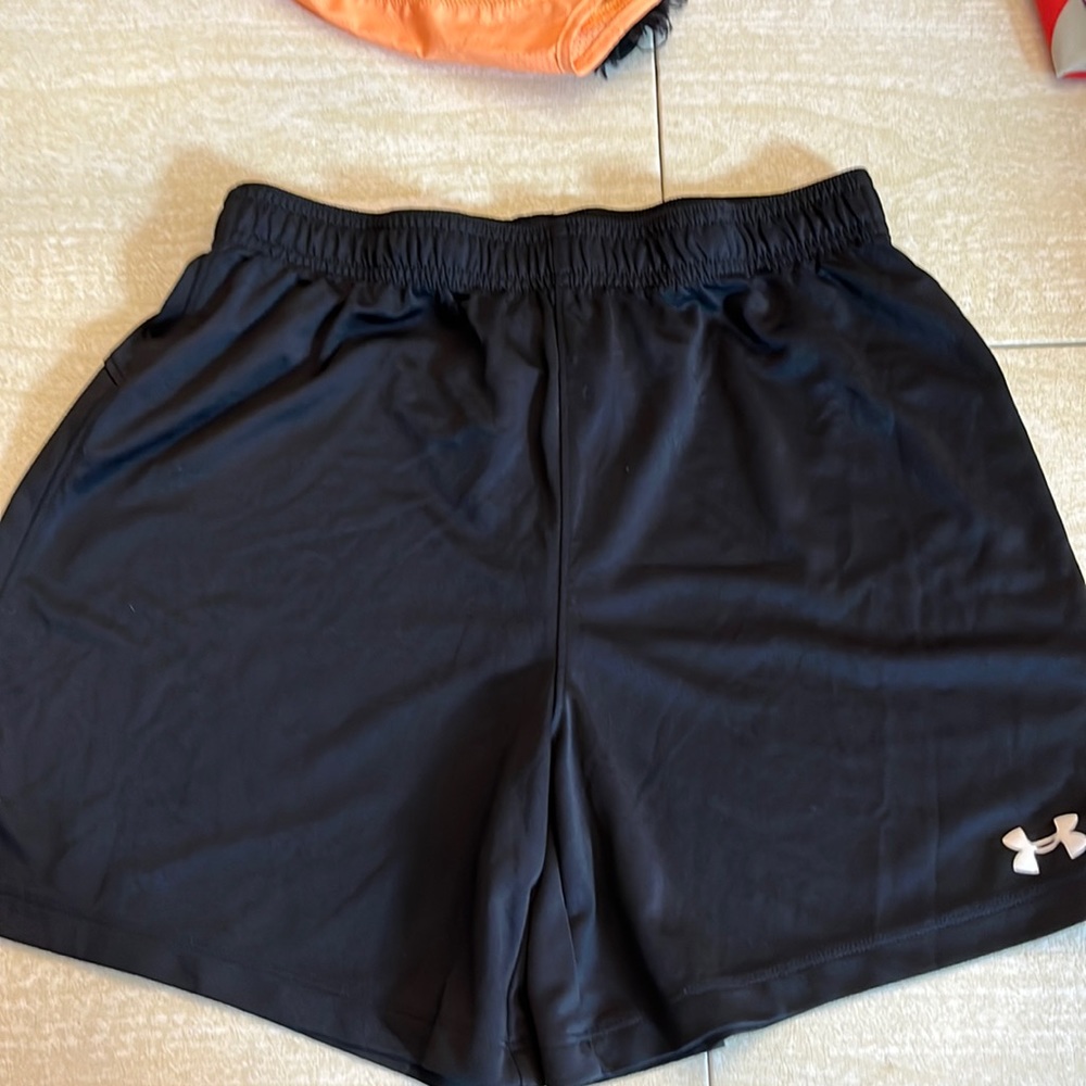 Black athletic shorts